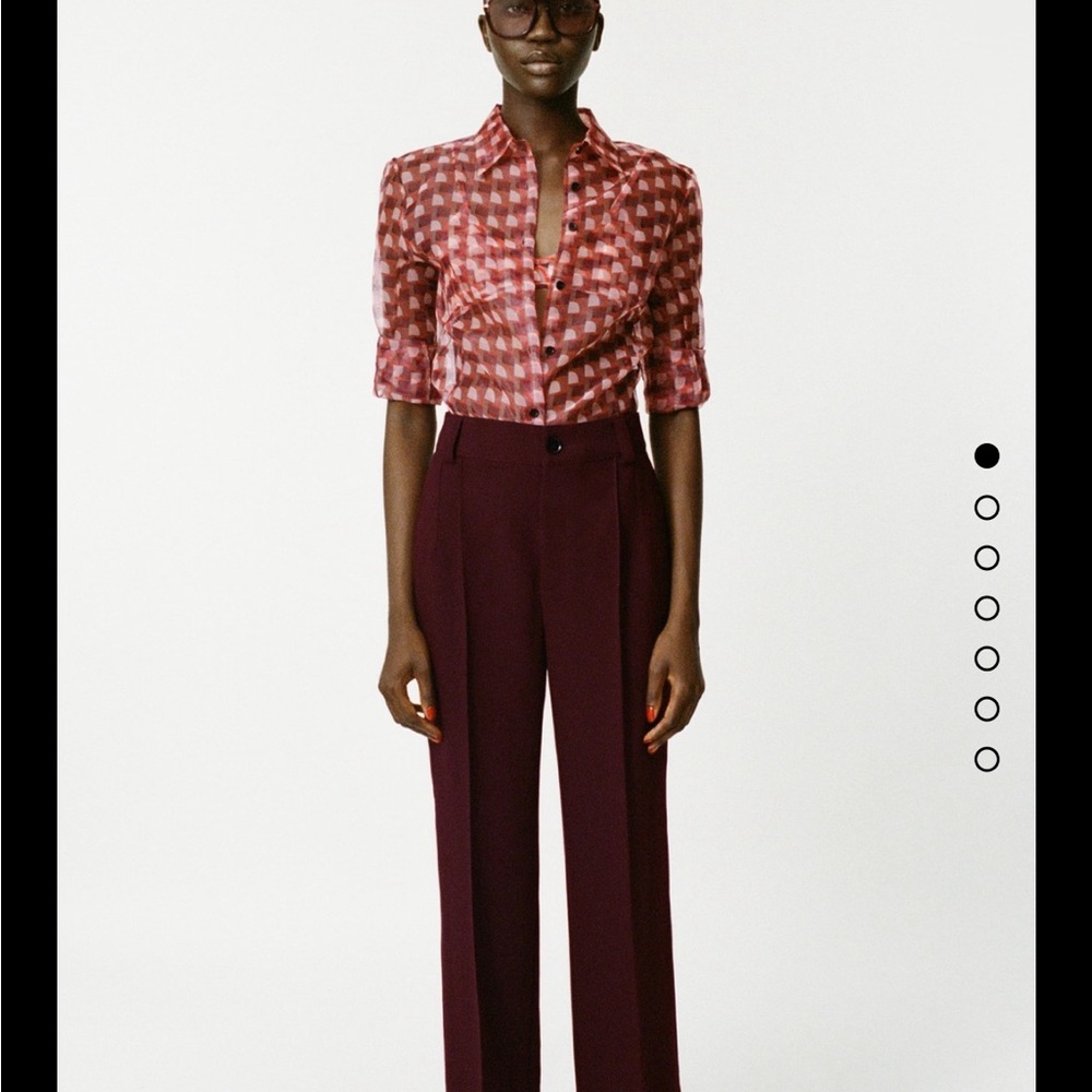 Zara printed blouse NWT